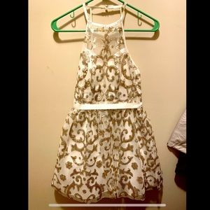 Homecoming dress white/gold